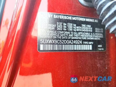 Zdjęcie 12 z 12 samochodu: 2013 BMW X3 XDRIVE28I VIN:5UXWX9C52D0A24924 - miniatura