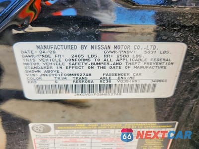 Zdjęcie 12 z 12 samochodu: 2009 INFINITI M35 X VIN:JNKCY01F09M852748 - miniatura