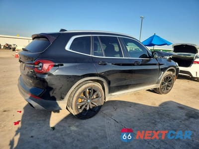 Trzecie zdjęcie samochodu z tyłu: 2022 BMW X3 SDRIVE30I VIN:5UX43DP00N9M44647 - miniatura