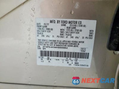 Zdjęcie 13 z 13 samochodu: 2017 FORD EDGE TITANIUM VIN:2FMPK4K94HBB95862 - miniatura