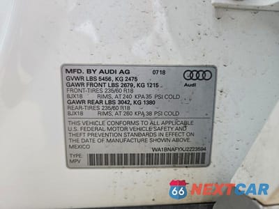 Zdjęcie 13 z 13 samochodu: 2018 AUDI Q5 PREMIUM PLUS VIN:WA1BNAFYXJ2223594 - miniatura