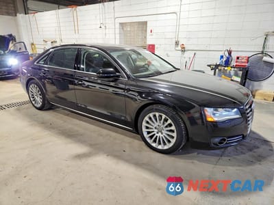 Czwarte zdjęcie samochodu z boku: 2012 AUDI A8 L QUATTRO VIN:WAURVAFD1CN028662 - miniatura
