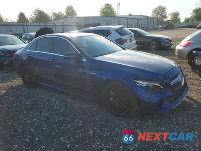 Czwarte zdjęcie samochodu z boku: 2020 MERCEDES-BENZ C 43 AMG VIN:55SWF6EB7LU331345 - miniatura
