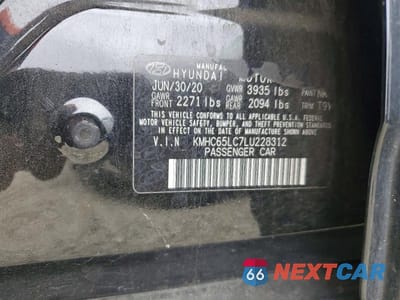 Zdjęcie 13 z 13 samochodu: 2020 HYUNDAI IONIQ BLUE VIN:KMHC65LC7LU228312 - miniatura
