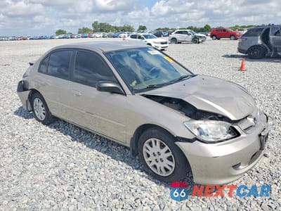 Czwarte zdjęcie samochodu z boku: 2004 HONDA CIVIC LX VIN:2HGES16504H636591 - miniatura