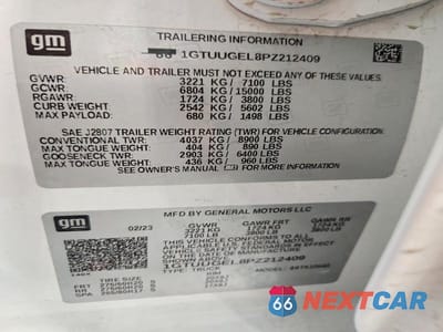 Zdjęcie 12 z 12 samochodu: 2023 GMC SIERRA K1500 DENALI VIN:1GTUUGEL8PZ212409 - miniatura