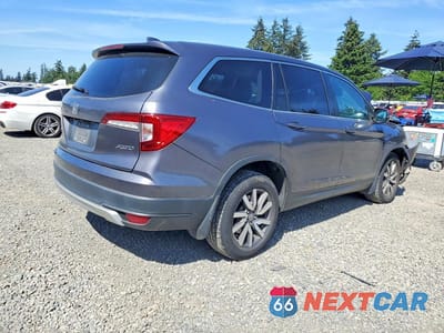 Trzecie zdjęcie samochodu z tyłu: 2019 HONDA PILOT EXL VIN:5FNYF6H52KB056630 - miniatura