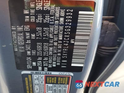 Zdjęcie 13 z 13 samochodu: 2025 KIA SORENTO S VIN:5XYRL4JCXSG329932 - miniatura