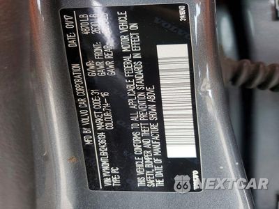 Zdjęcie 13 z 13 samochodu: 2017 VOLVO S60 DYNAMIC VIN:YV140MTL6H2436134 - miniatura