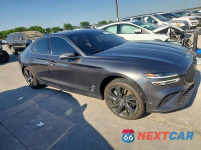 Czwarte zdjęcie samochodu z boku: 2022 GENESIS G70 3.3T STANDARD VIN:KMTG54TE5NU081920 - miniatura
