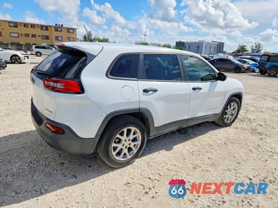 Trzecie zdjęcie samochodu z tyłu: 2014 JEEP CHEROKEE SPORT VIN:1C4PJLAB9EW222151 - miniatura