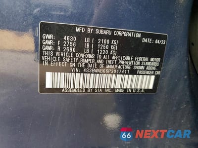 Zdjęcie 12 z 12 samochodu: 2023 SUBARU LEGACY VIN:4S3BWAB66P3017411 - miniatura