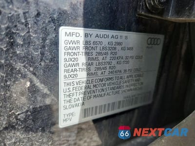 Zdjęcie 12 z 12 samochodu: 2017 AUDI Q7 PREMIUM PLUS VIN:WA1LAAF78HD003408 - miniatura