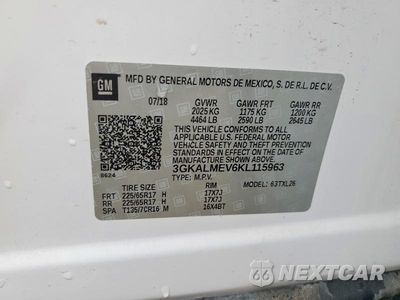 Zdjęcie 13 z 13 samochodu: 2019 GMC TERRAIN SLE VIN:3GKALMEV6KL115963 - miniatura