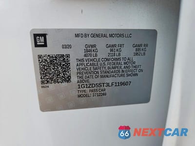 Zdjęcie 13 z 13 samochodu: 2020 CHEVROLET MALIBU LT VIN:1G1ZD5ST3LF119607 - miniatura