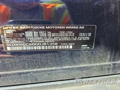 Zdjęcie 13 z 13 samochodu: 2016 BMW X5 XDRIVE50I VIN:5UXKR6C50G0J81358 - miniatura