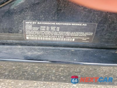 Zdjęcie 12 z 12 samochodu: 2015 BMW 320 I XDRIVE VIN:WBA3C3C54FK201164 - miniatura