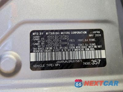 Zdjęcie 13 z 13 samochodu: 2024 MITSUBISHI OUTLANDER SPORT S VIN:JA4ARUAU3RU015871 - miniatura