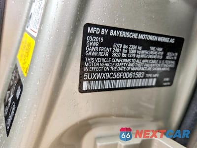 Zdjęcie 13 z 13 samochodu: 2015 BMW X3 XDRIVE28I VIN:5UXWX9C56F0D61583 - miniatura