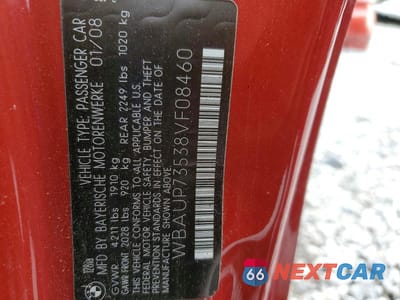 Zdjęcie 13 z 13 samochodu: 2008 BMW 128 I VIN:WBAUP73538VF08460 - miniatura