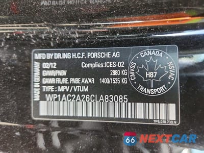 Zdjęcie 14 z 14 samochodu: 2012 PORSCHE CAYENNE TURBO VIN:WP1AC2A26CLA83085 - miniatura