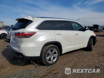 Trzecie zdjęcie samochodu z tyłu: 2015 TOYOTA HIGHLANDER LIMITED PLATINUM VIN:5TDDKRFH4FS090708 - miniatura