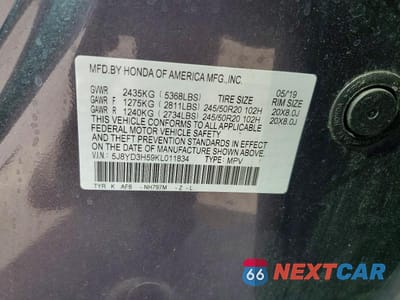 Zdjęcie 13 z 13 samochodu: 2019 ACURA MDX TECHNOLOGY VIN:5J8YD3H59KL011834 - miniatura