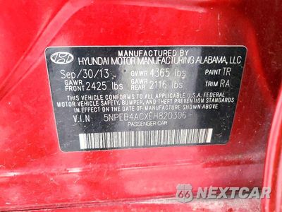 Zdjęcie 12 z 12 samochodu: 2014 HYUNDAI SONATA GLS VIN:5NPEB4ACXEH820306 - miniatura