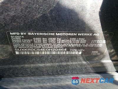 Zdjęcie 13 z 13 samochodu: 2014 BMW X5 XDRIVE35I VIN:5UXKR0C54E0H20464 - miniatura