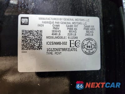 Zdjęcie 12 z 12 samochodu: 2024 CHEVROLET MALIBU LT VIN:1G1ZD5ST9RF214701 - miniatura