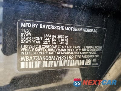 Zdjęcie 12 z 12 samochodu: 2021 BMW 228XI VIN:WBA73AK06M7H33188 - miniatura