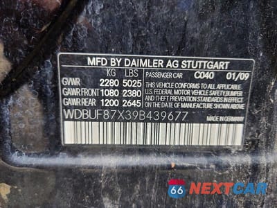 Zdjęcie 12 z 12 samochodu: 2009 MERCEDES-BENZ E 350 4MATIC VIN:WDBUF87X39B439677 - miniatura