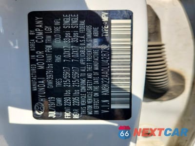 Zdjęcie 13 z 13 samochodu: 2020 HYUNDAI KONA SEL VIN:KM8K22AA0LU428732 - miniatura