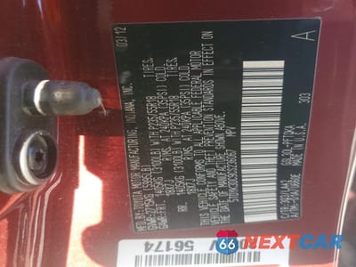 Zdjęcie 13 z 13 samochodu: 2012 TOYOTA SIENNA LIMITED 7-PASSENGER VIN:5TDYK3DC9CS236067 - miniatura