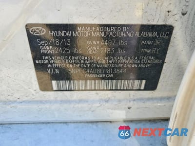 Zdjęcie 12 z 12 samochodu: 2014 HYUNDAI SONATA SE 2.0T VIN:5NPEC4AB8EH813844 - miniatura