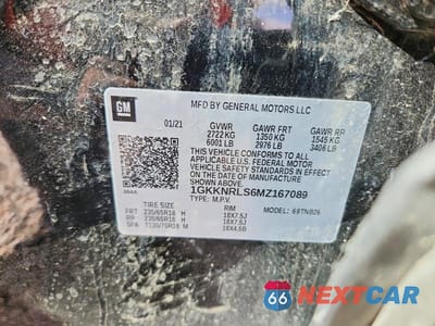 Zdjęcie 13 z 13 samochodu: 2021 GMC ACADIA SLE VIN:1GKKNRLS6MZ167089 - miniatura