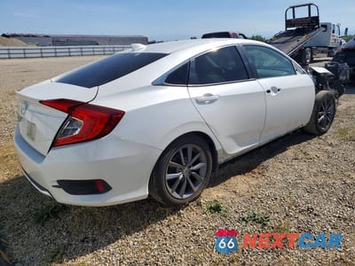 Trzecie zdjęcie samochodu z tyłu: 2019 HONDA CIVIC EXL VIN:JHMFC1F70KX002920 - miniatura