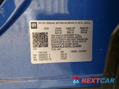 Zdjęcie 13 z 13 samochodu: 2025 CHEVROLET EQUINOX RS VIN:3GNAXLEG0SL114293 - miniatura
