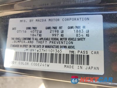 Zdjęcie 13 z 13 samochodu: 2017 MAZDA 3 GRAND TOURING VIN:JM1BN1W37H1101365 - miniatura