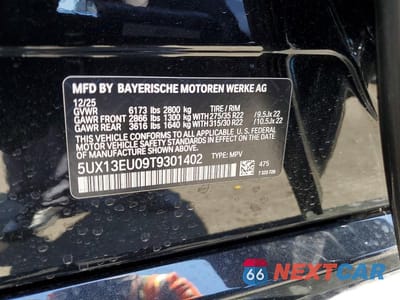 Zdjęcie 14 z 14 samochodu: 2026 BMW X5 SDRIVE 40I VIN:5UX13EU09T9301402 - miniatura