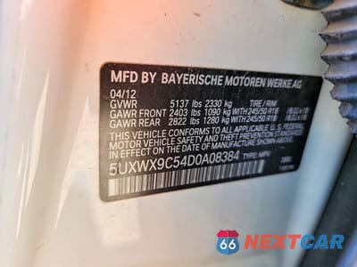 Zdjęcie 13 z 13 samochodu: 2013 BMW X3 XDRIVE28I VIN:5UXWX9C54D0A08384 - miniatura