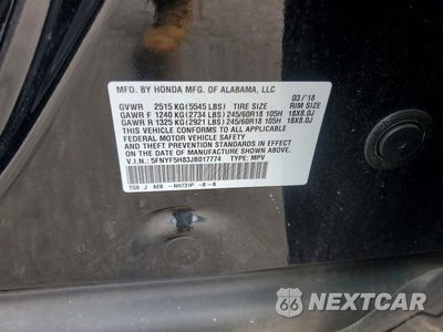 Zdjęcie 13 z 13 samochodu: 2018 HONDA PILOT EXL VIN:5FNYF5H83JB017774 - miniatura