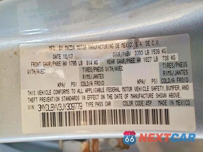 Zdjęcie 12 z 12 samochodu: 2018 TOYOTA YARIS IA BASE VIN:3MYDLBYV3JY309779 - miniatura