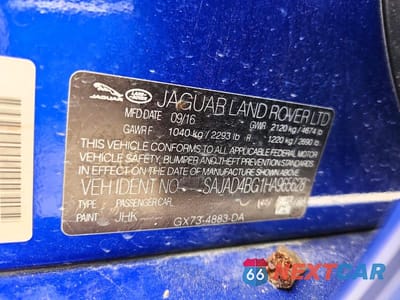 Zdjęcie 12 z 12 samochodu: 2017 JAGUAR XE PREMIUM VIN:SAJAD4BG1HA965628 - miniatura