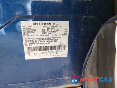 Zdjęcie 13 z 13 samochodu: 2021 FORD EDGE SE VIN:2FMPK3G93MBA26168 - miniatura