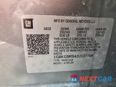 Zdjęcie 12 z 12 samochodu: 2018 CADILLAC CT6 PREMIUM LUXURY CSAV VIN:1G6KG5RS4JU137767 - miniatura