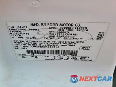 Zdjęcie 12 z 12 samochodu: 2005 FORD ESCAPE HEV VIN:1FMCU96HX5KE18141 - miniatura
