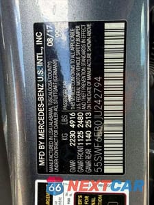 Zdjęcie 10 z 10 samochodu: 2018 MERCEDES-BENZ C 43 4MATIC AMG VIN:55SWF6EB0JU242794 - miniatura