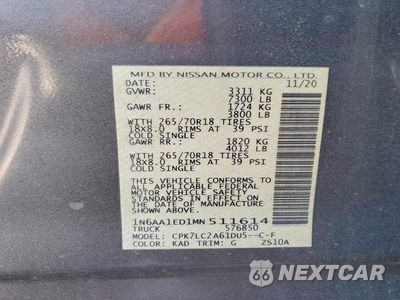 Zdjęcie 13 z 13 samochodu: 2021 NISSAN TITAN SV VIN:1N6AA1ED1MN511614 - miniatura