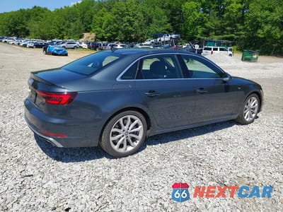 Trzecie zdjęcie samochodu z tyłu: 2019 AUDI A4 PREMIUM PLUS VIN:WAUENAF43KA118044 - miniatura